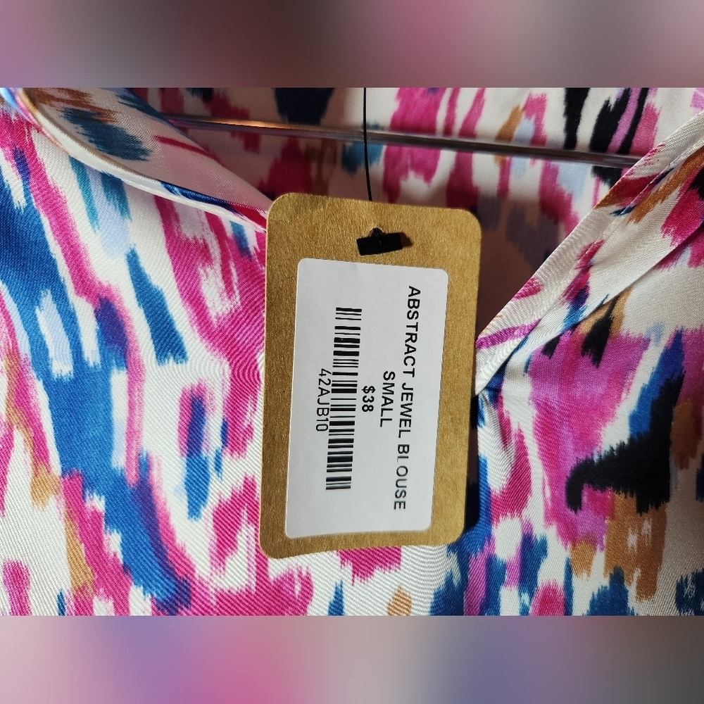 Source Unknown Multicolor Abstract Blouse - Picture 2 of 3